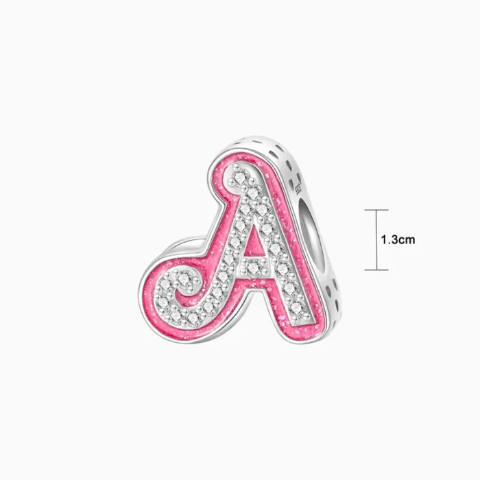 Charm Letra Estilo Barbie