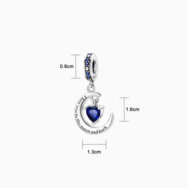 Charm Luna De Amor Corazón
