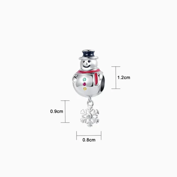 Charm Navidad Muñeco Copo De Nieve