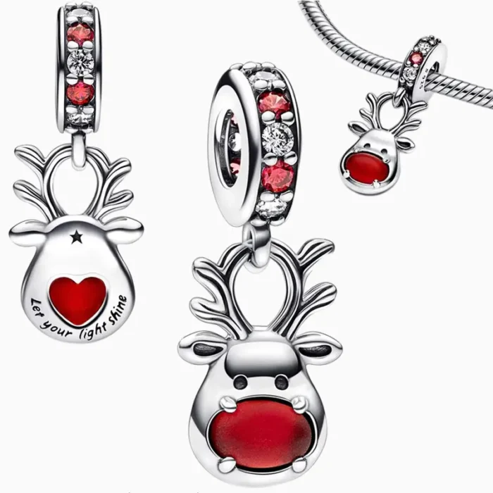 Charm Navidad Rodolfo Corazón