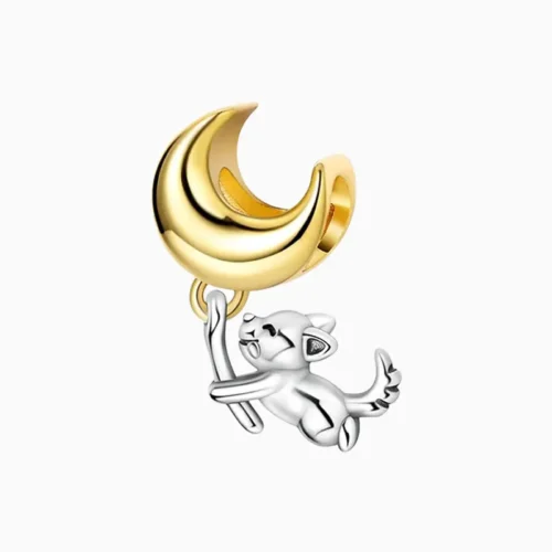 Charm Perro Con Globo Luna