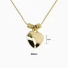 Collar De Oro Dije Corazón Dorado