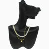 Collar De Oro Dorado Perlas Blancas