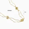 Collar De Oro Eslabones Dorados