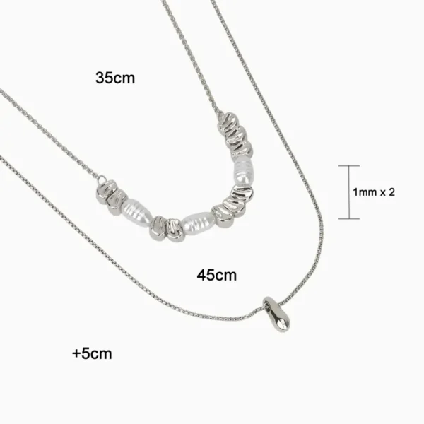 Collar De Oro Piedras Blancas