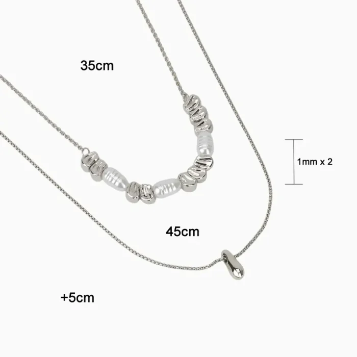 Collar De Oro Piedras Blancas