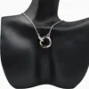 Collar De Plata Círculos Entrelazados Plata