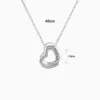 Collar De Plata Corazones Por Siempre