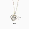 Collar De Plata Dije Corazón Brillante