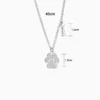 Collar De Plata Dije Huella De Mascota