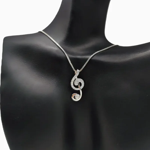 Collar De Plata Dije Nota Musical