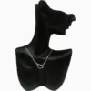 Collar De Plata Eslabón Corazones ME