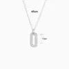 Collar De Plata Fila Doble Pavé