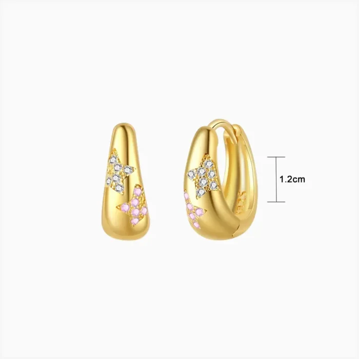 Huggies De Plata Estrellas Brillantes