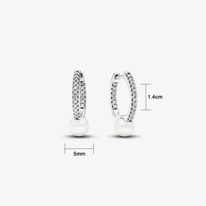 Huggies De Plata Perla Brillante