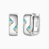 Aretes Huggies De Plata U Plateada