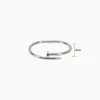 Pulsera De Acero Clavo Plateado