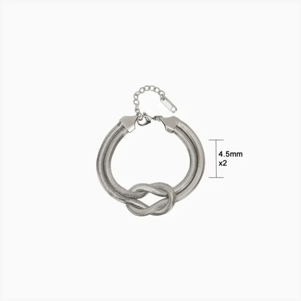 Pulsera De Acero Nudo De Ratón