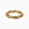 Pulsera De Oro Enredado Elástico