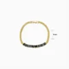 Pulsera De Oro Negro Brillante