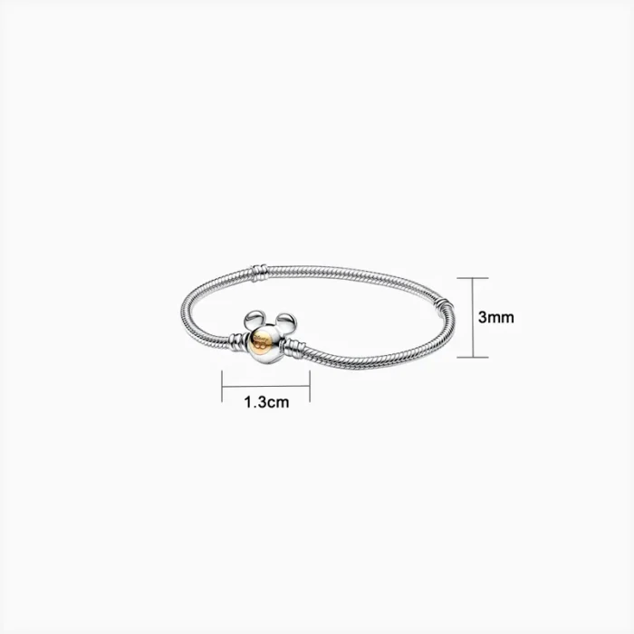 Pulsera De Plata Disney 100 Aniversario