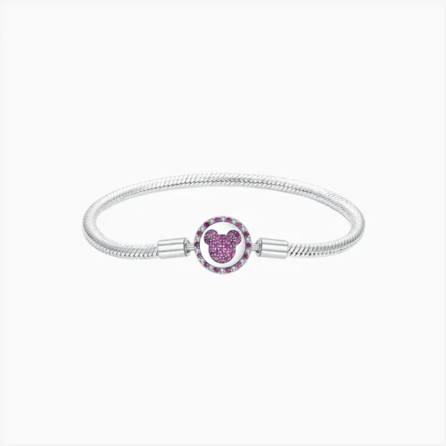Pulsera De Plata Mickey Disney