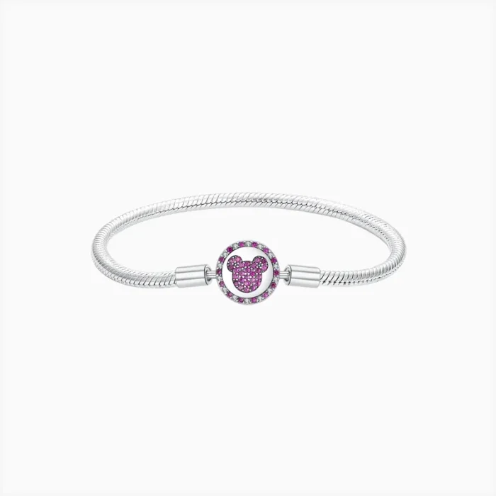 Pulsera De Plata Mickey Disney