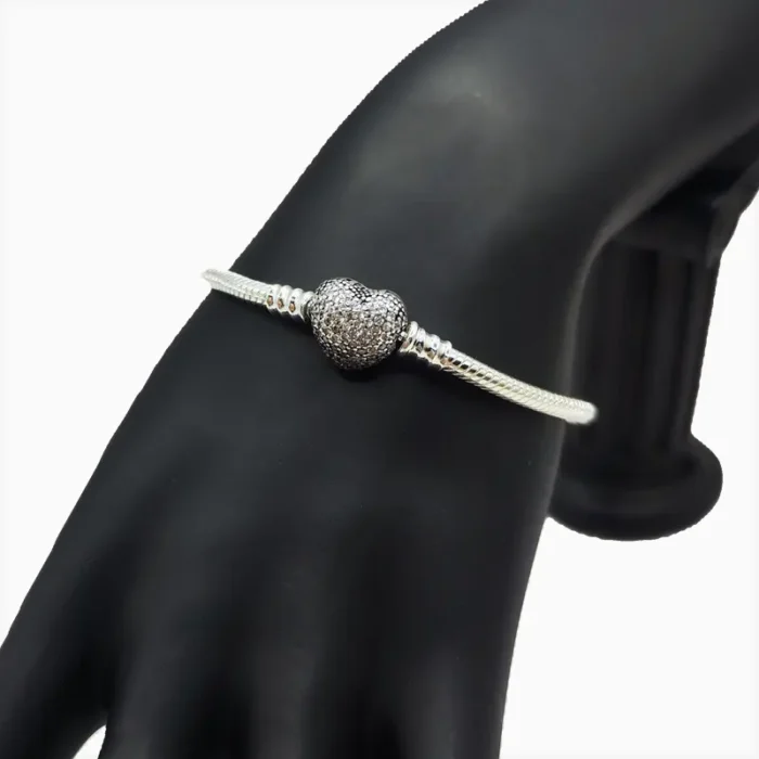 Pulsera De Plata Momentos Brillante