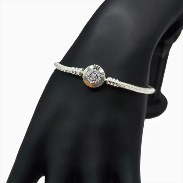 Pulsera De Plata Momentos Corona