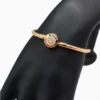 Pulsera De Plata Momentos Corona Rosa
