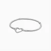 Pulsera De Plata Momentos Hebilla