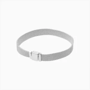 Pulsera De Plata Reflexiones Plateada