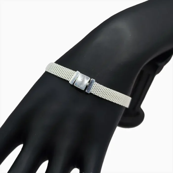 Pulsera De Plata Reflexiones Plateada