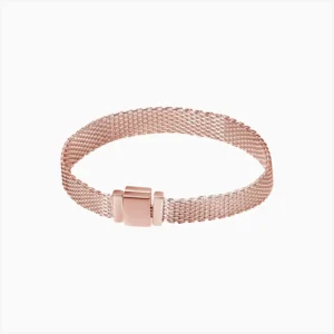 Pulsera De Plata Reflexiones Rosa