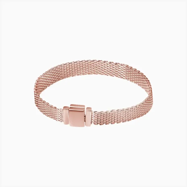 Pulsera De Plata Reflexiones Rosa